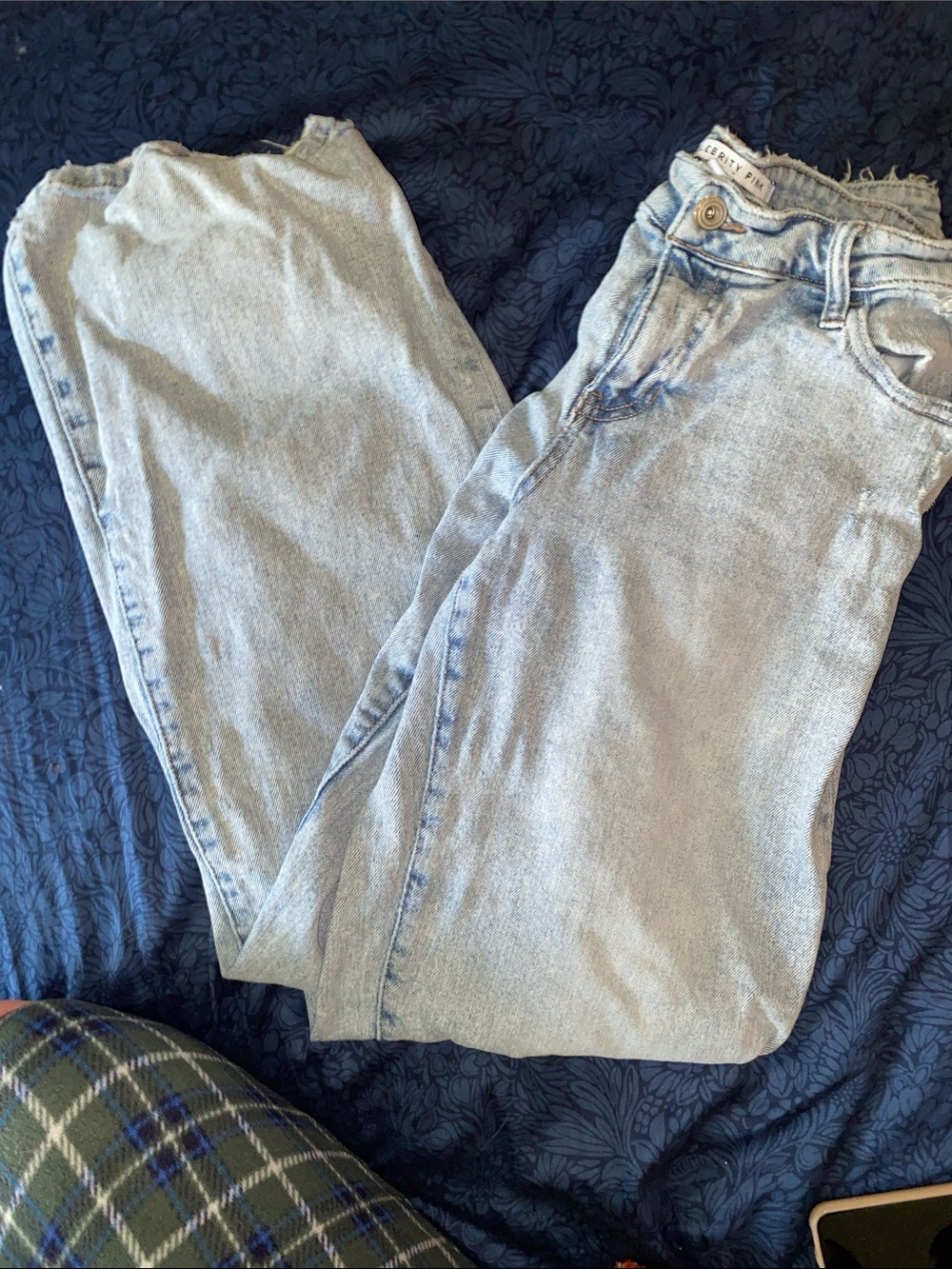 Low Rise Jeans - Classic Light Blue Wide Leg